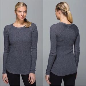Lululemon Cabin Yogi Long Sleeve Sweater Crew Neck Size 6
